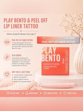 Kaja Sculpting Trio & Lip Liner Tattoo
